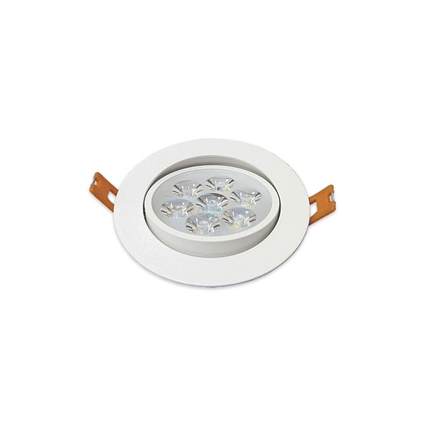 9W 3.5吋 LED投射崁灯(7珠)，9.5cm嵌入孔，灯头可调整角度